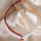 Cherry Pearl Choker