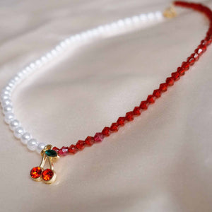 Cherry Pearl Choker